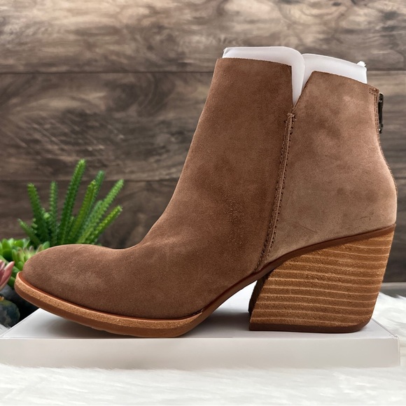 NIB Kork Ease Chandra Suede Leather Ankle Bootie Boots 9M 40.5 Brown - Picture 8 of 13